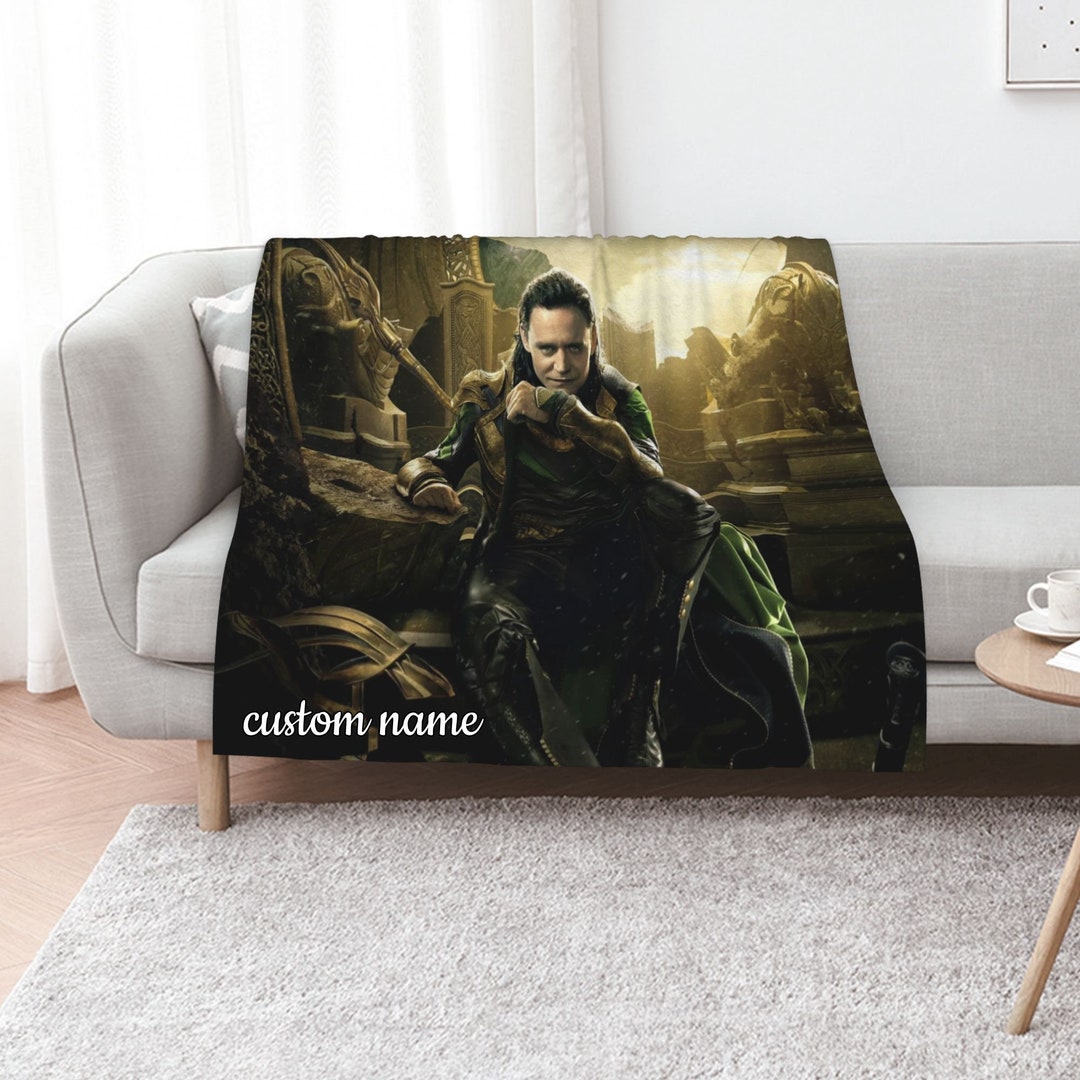 Personalized Loki Quilt Blanket Bedding Set for Picnic and Living Room Decor