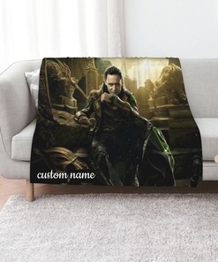 Personalized Loki Quilt Blanket Bedding Set for Picnic and Living Room Decor