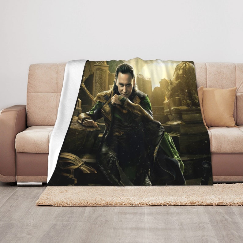 Personalized Loki Quilt Blanket Bedding Set for Picnic and Living Room Decor - Image 3