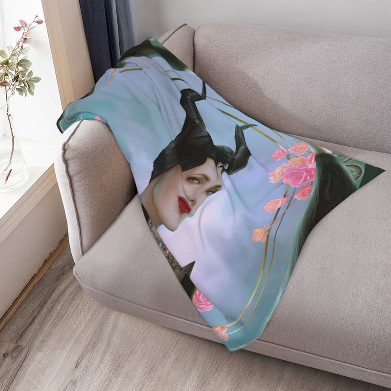 Personalized Maleficent Mistress of Evil Quilt Blanket - Great Gifts for Family and Home Decoration - Image 3