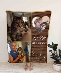 Personalized Memorial Blanket - Sympathy and Pet Loss Gift