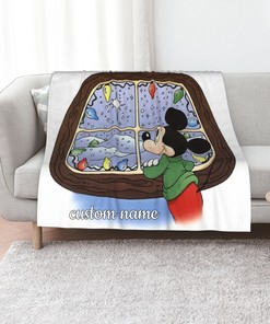 Personalized Minnie Mouse Bedding Set Blanket - Home Decoration