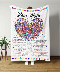 Personalized Mom And Daughter Quilt Blanket Bedding Set - Sofa Blanket