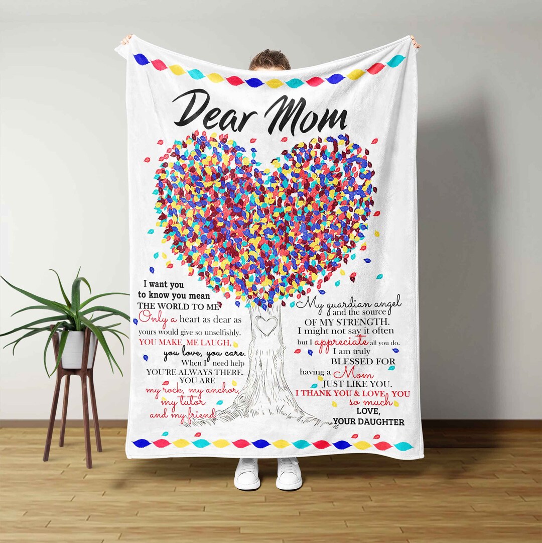 Personalized Mom And Daughter Quilt Blanket Bedding Set - Sofa Blanket