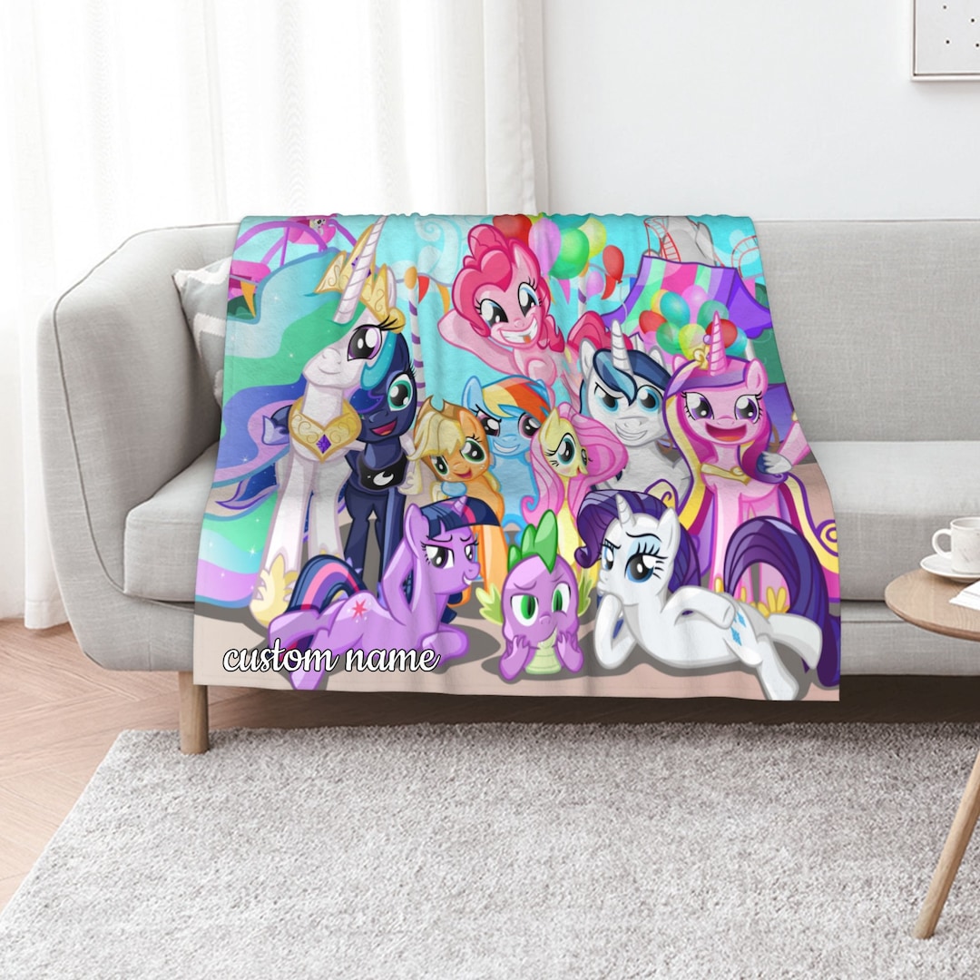 Personalized My Little Pony Quilt Blanket Set - Great Gifts for Family