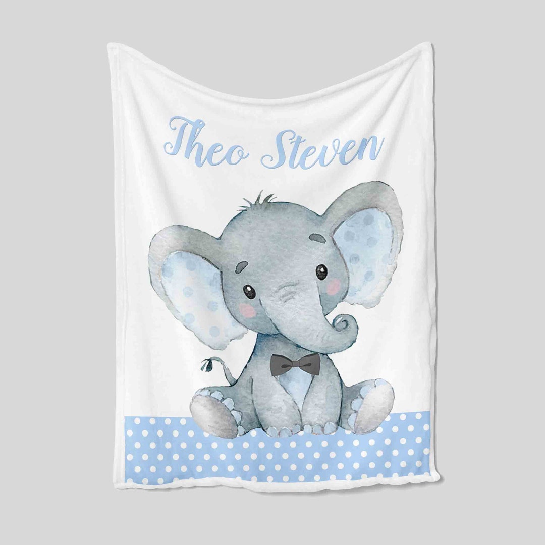 Personalized Name Quilt Bedding Set - Cute Baby Boy Blanket
