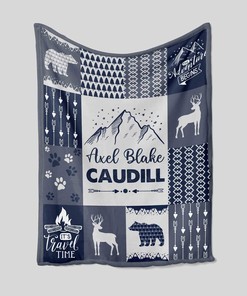 Personalized Name Quilt Blanket - Custom Baby Blanket Gift