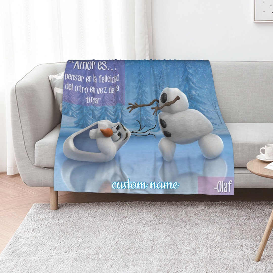 Personalized Olaf Presents Quilt Blanket Bedding Set for Bedroom Decor - Great Gifts for Family