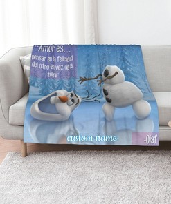 Personalized Olaf Presents Quilt Blanket Bedding Set for Bedroom Decor - Great Gifts for Family