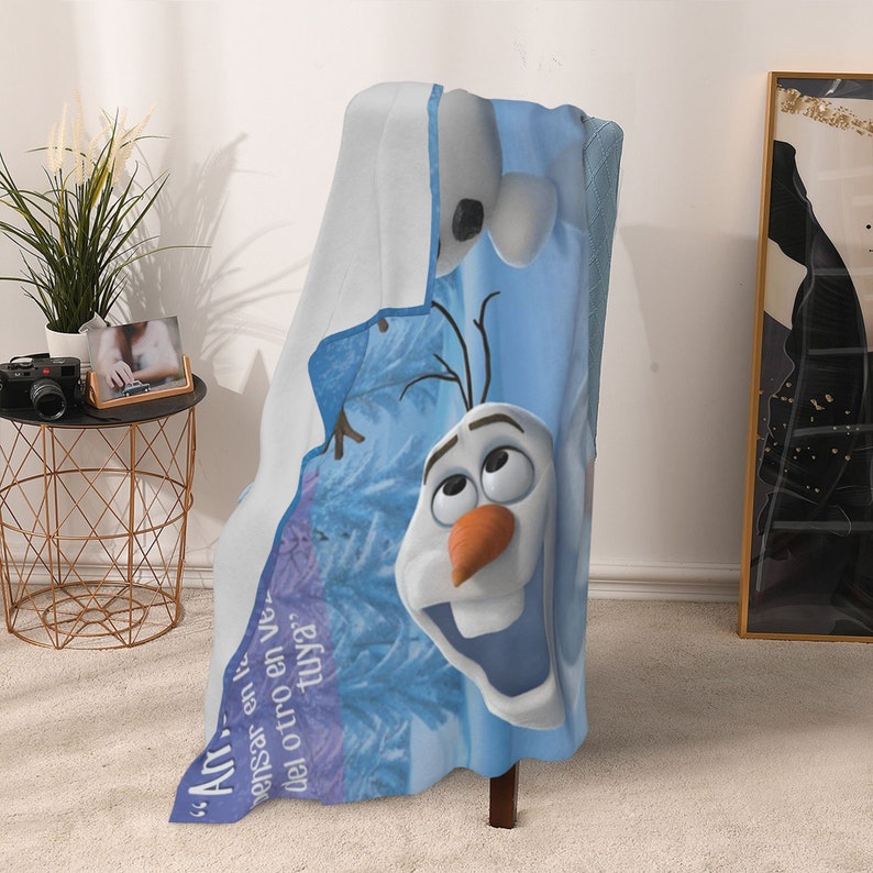 Personalized Olaf Presents Quilt Blanket Bedding Set for Bedroom Decor - Great Gifts for Family - Image 4