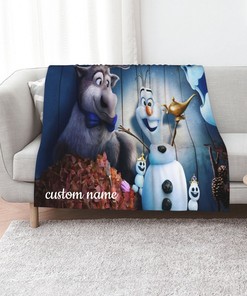 Personalized Olaf Presents Quilt Blanket - Ideal for Home Decoration and Sofa Blanket