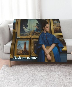 Personalized Portrait De La Jeune Fille En Feu Quilt Blanket - Great Gifts for Family