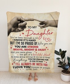 Personalized Quilt Blanket for Daughter - Great Gifts for Family