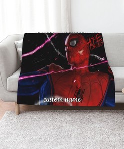 Personalized Spider-Man Homecoming Quilt Blanket Bedding Set - Suitable for Bedroom Decor and Sofa Blanket