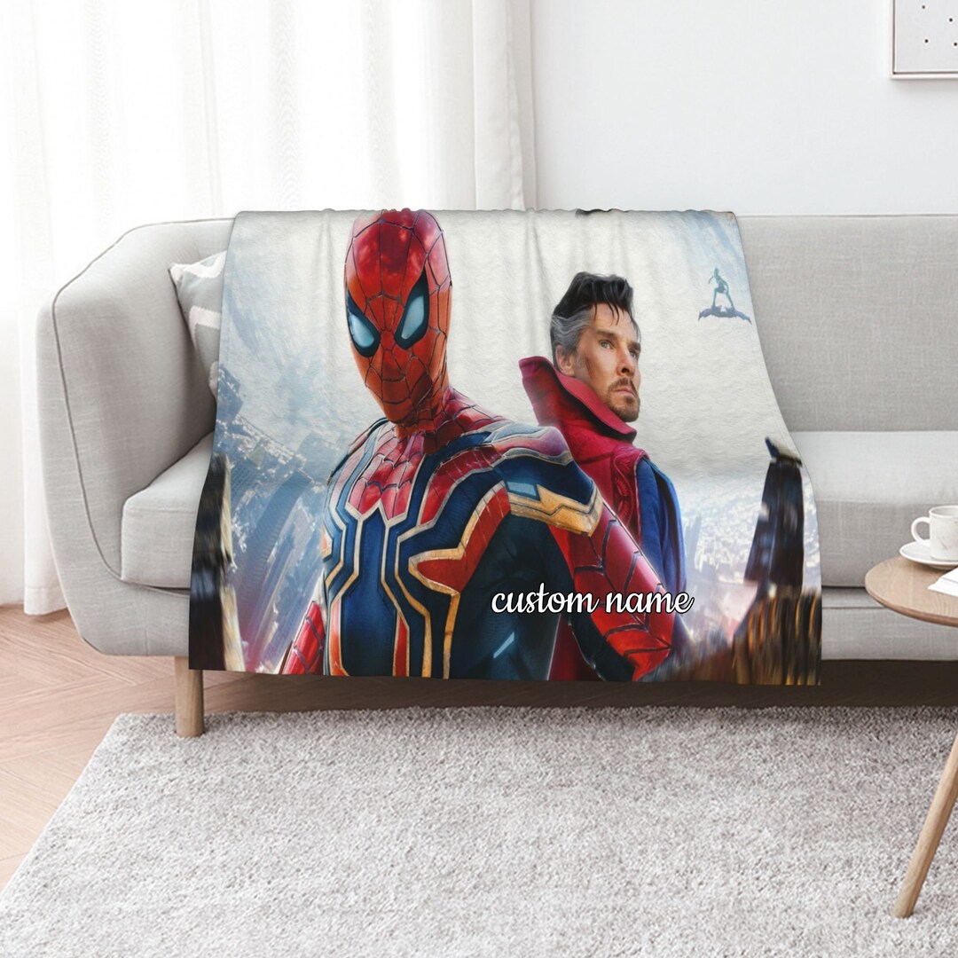 Personalized Spider-Man No Way Home Quilt Blanket - Perfect for Bedroom Decor and Home Decoration