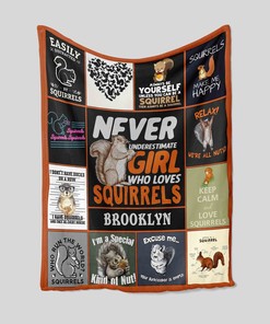Personalized Squirrels Blanket For Baby - Perfect for Bedroom Decor