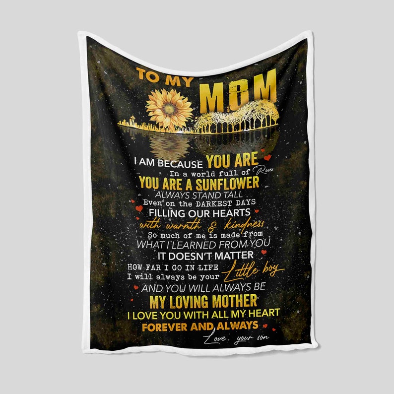 Personalized Sunflower Quilt Blanket for Mom - Perfect Gifts for Family and Home Decoration - Image 2