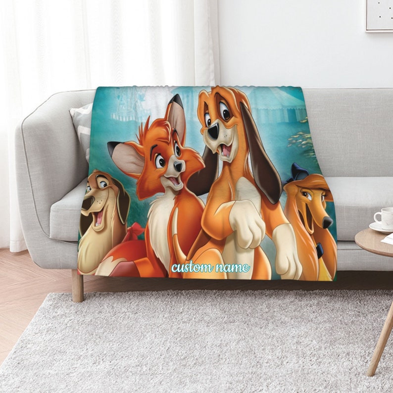 Personalized The Fox and The Hound Quilt Blanket - Picnic Hobby - Image 2
