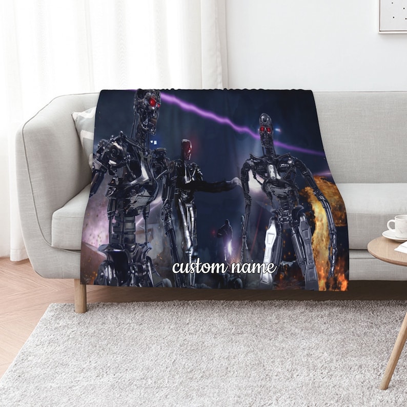 Personalized The Terminator Quilt Blanket - Great Gifts for Family and Home Decoration - Image 2