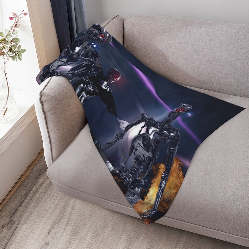 Personalized The Terminator Quilt Blanket - Great Gifts for Family and Home Decoration - Image 3