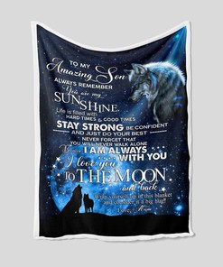 Personalized Thunder Wolf Custom Name Quilt Blanket - Perfect Christmas Gift, Home Decoration