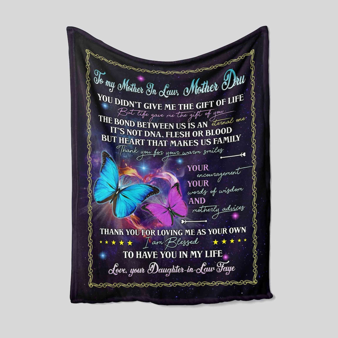 Personalized To My Mother In Law Quilt Blanket - Perfect Gift for Family, Home Decoration