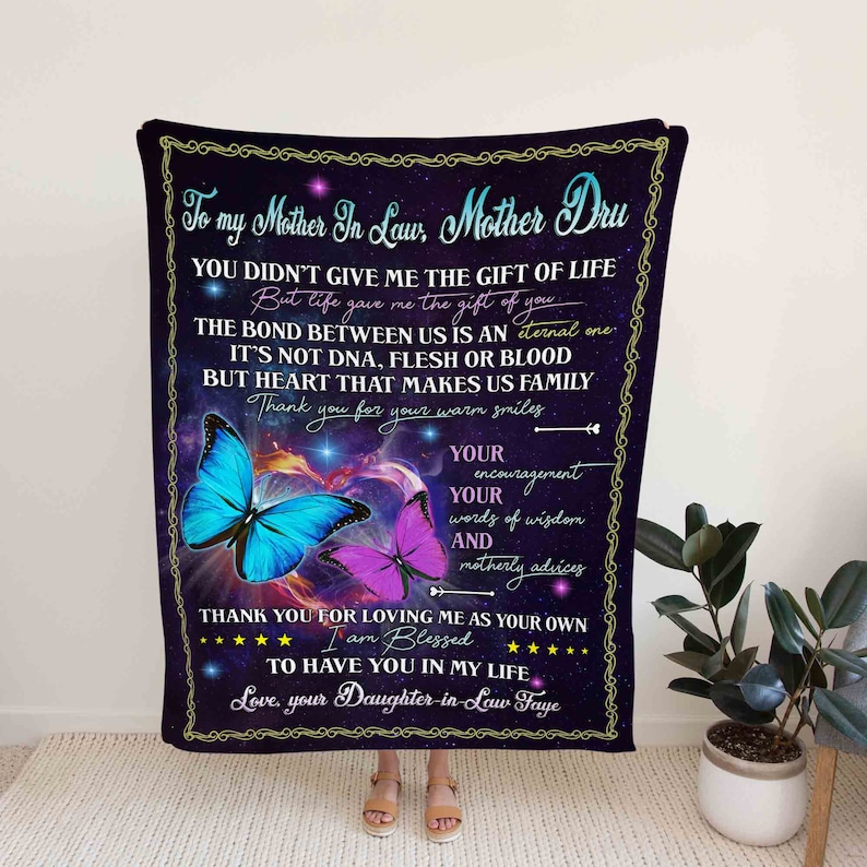 Personalized To My Mother In Law Quilt Blanket - Perfect Gift for Family, Home Decoration - Image 2