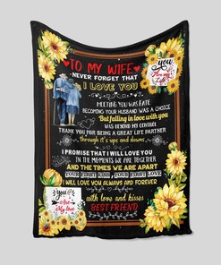 Personalized Wedding Blanket for Old Couple, Perfect Gift for Anniversary and Housewarming