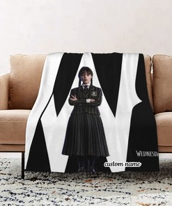 Personalized Wednesday Quilt Blanket Set - Sofa Blanket