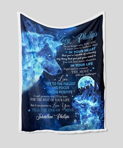 Personalized Wolves Quilt Blanket Bedding Set - Perfect for Boys, Home Decoration