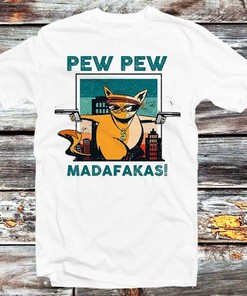 Pew Pew Madafakas T-Shirt for Action Anime Fans - Unisex Anime Top Tee