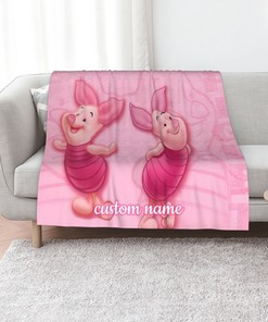 Piglet Personalized Quilt Blanket - Ideal for Picnics & Home Decoration