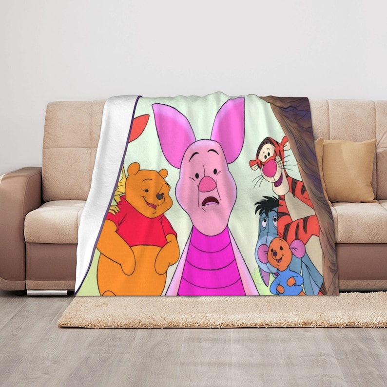 Piglet Quilt Blanket Set with Custom Name - Ideal for Home Decoration & Picnics - Image 3