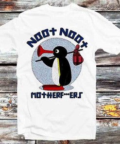 Pingu Noot Noot Cartoon Anime Tee - Vintage Retro Men's Top