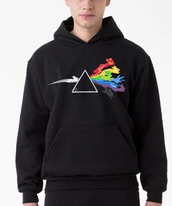 Pinkfloyd Meets Anime on a Cool Hoodie for Music and Anime Lovers