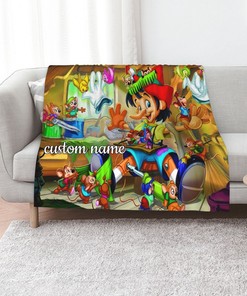 Pinocchio Personalized Quilt Blanket - Ideal for Picnics & Home Decoration