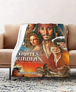 Pirates Of The Caribbean3 Personalized Quilt Blanket - Ideal for Picnics & Home Decoration