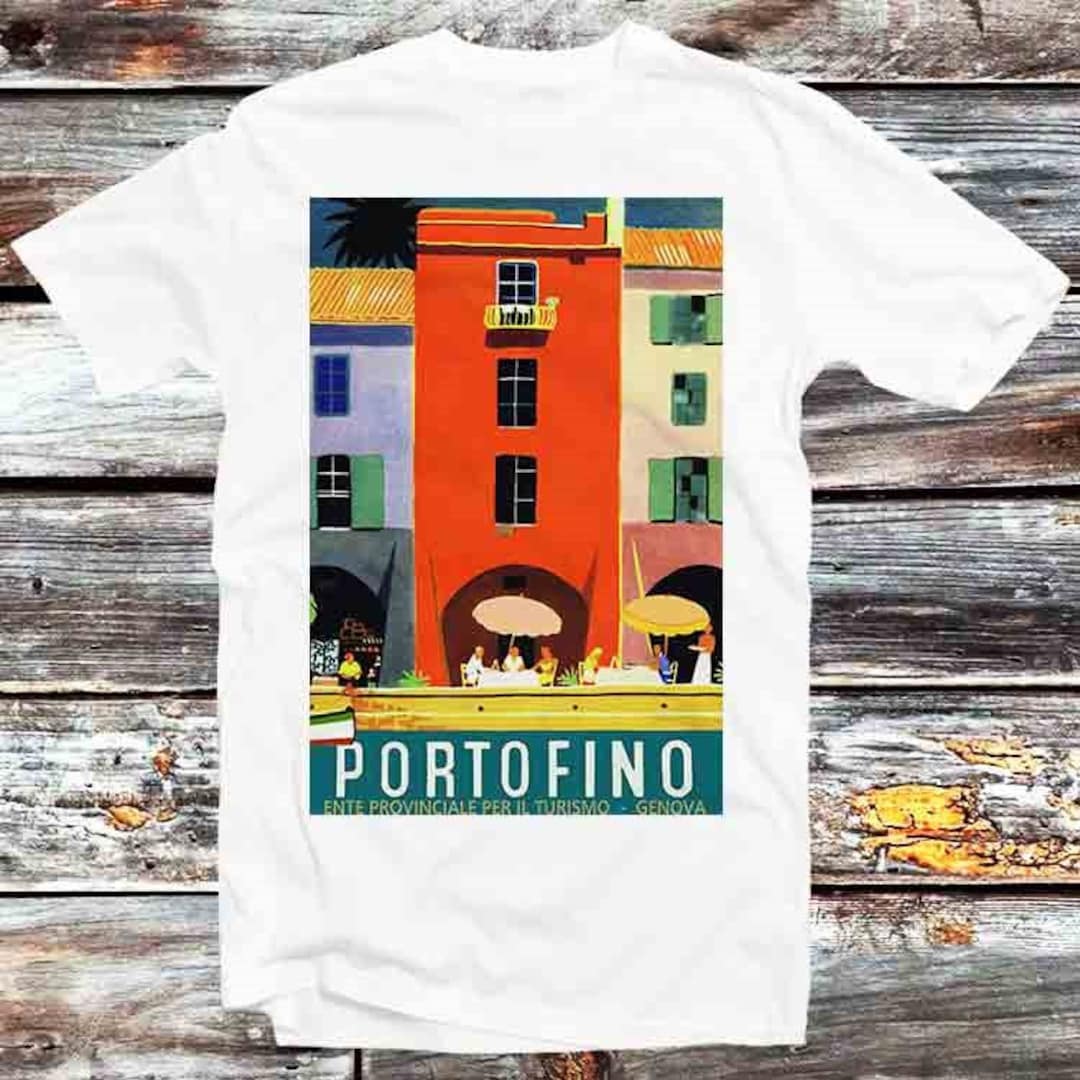 Portofino Italy Travel Tee - Stylish Anime/Cartoon Fan Gift with Travel Theme