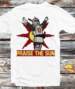 Praise The Sun Dark Souls Tee - Fun Gift for Gamers and Fans of RPGs