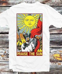 Praise The Sun Tarot Card Reading T-Shirt - Cool Unisex Dark Souls Fans Tee: Gifts For Fans Included