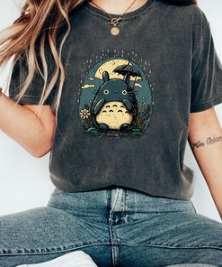Princess Mononoke Deer God Shadow Style Tee - Anime Shirt and Hoodie