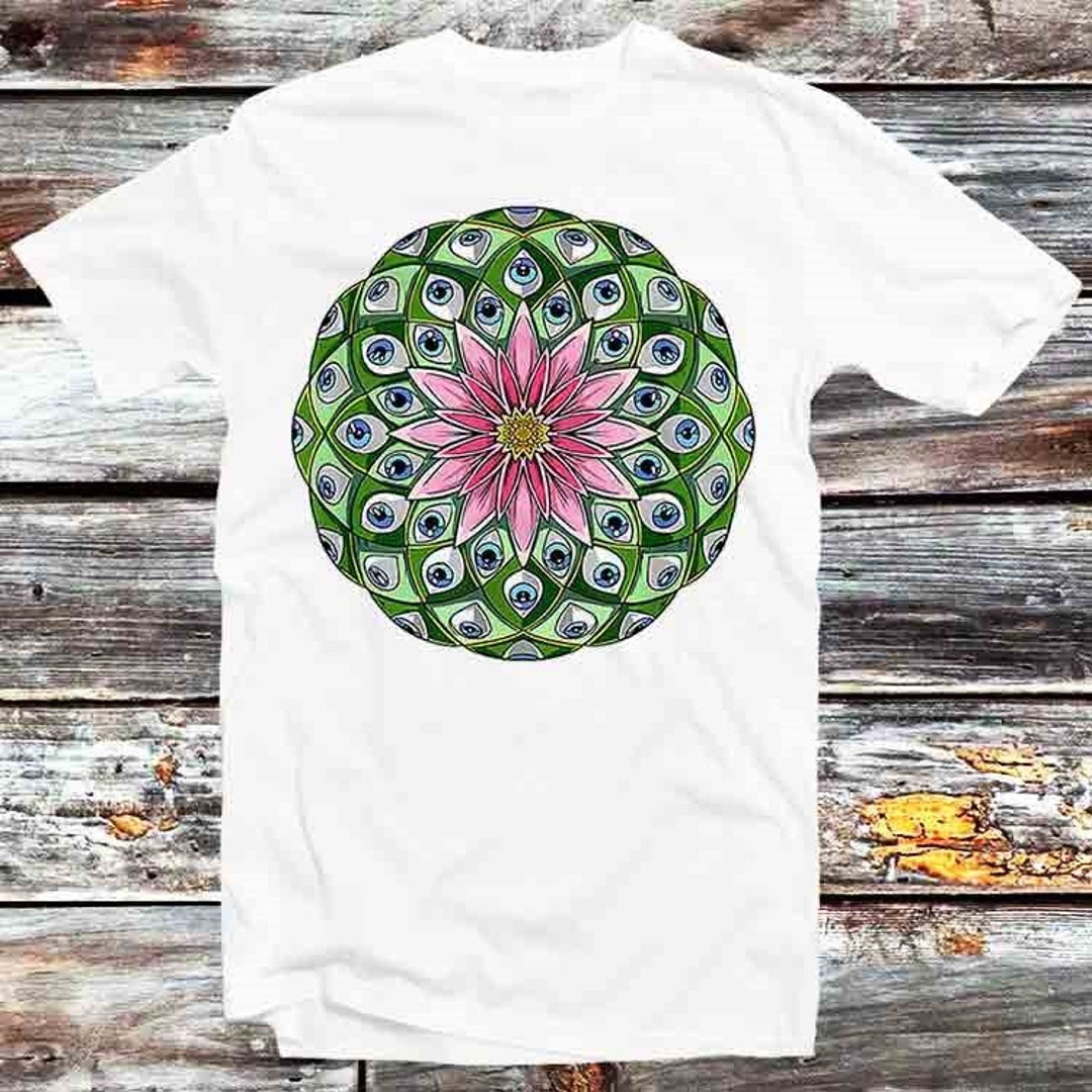 Psychedelic Cactus Mescaline Eyes T-Shirt - Cool Gift For Anime Lovers