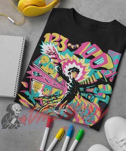 Psychedelic Vintage Anime Mob Trippy Unisex T-shirt - Great Present for Fans