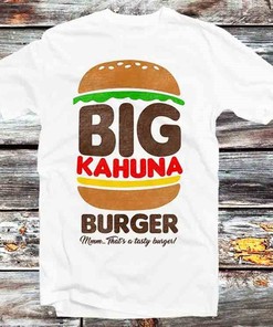 Pulp Fiction Tasty Burger Tee - Stylish Anime/Cartoon Fan Gift with Movie Theme