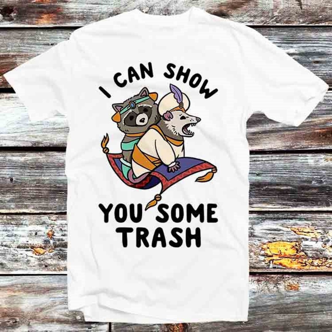 Raccoon & Possum Trashy Vintage T-Shirt - Cool Gift For Animal Lovers