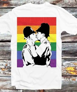 Rainbow Pride Street Art T-Shirt - Anime Lovers Gift