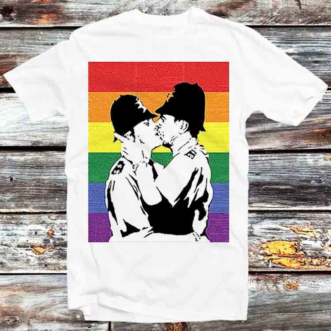 Rainbow Pride Street Art T-Shirt - Anime Lovers Gift