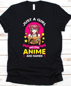 Ramen and Anime Lover T-Shirt - Perfect Gift for Fans of Both, Unique Graphics Included