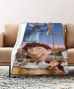 Ratatouille Quilt Bedding Set with Custom Name - Perfect for Home Decoration & Sofa