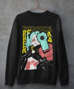 Rebecca Cyberpunk Anime Tee - Otaku Edge Runner Shirt Perfect for Fan Gift